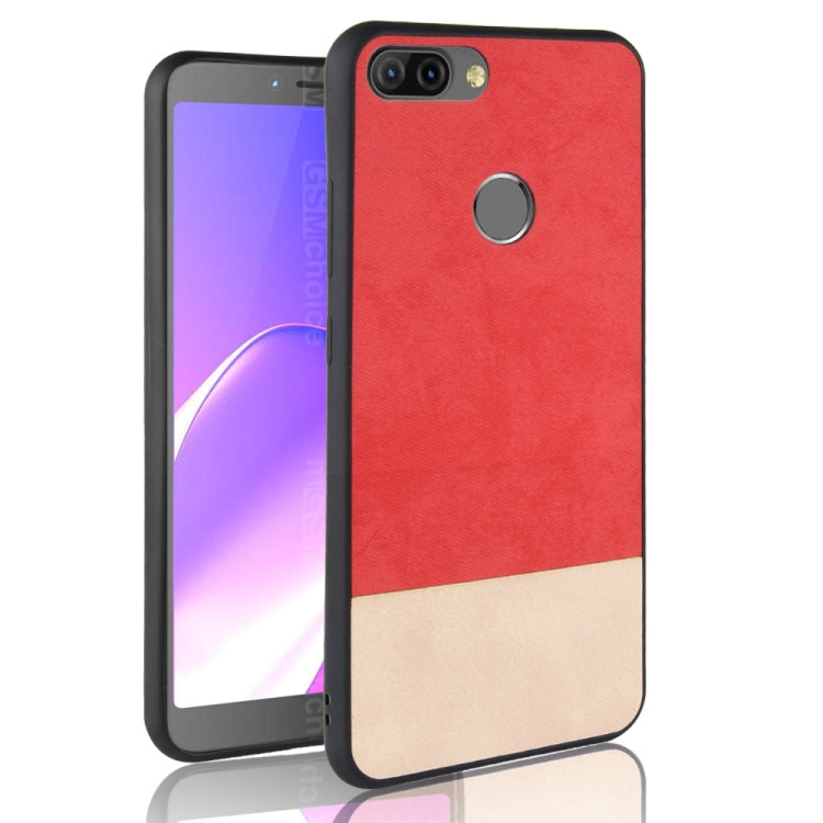 Shockproof Color Matching Denim PU + TPU Case for Tecno HOT 6 PRO X608