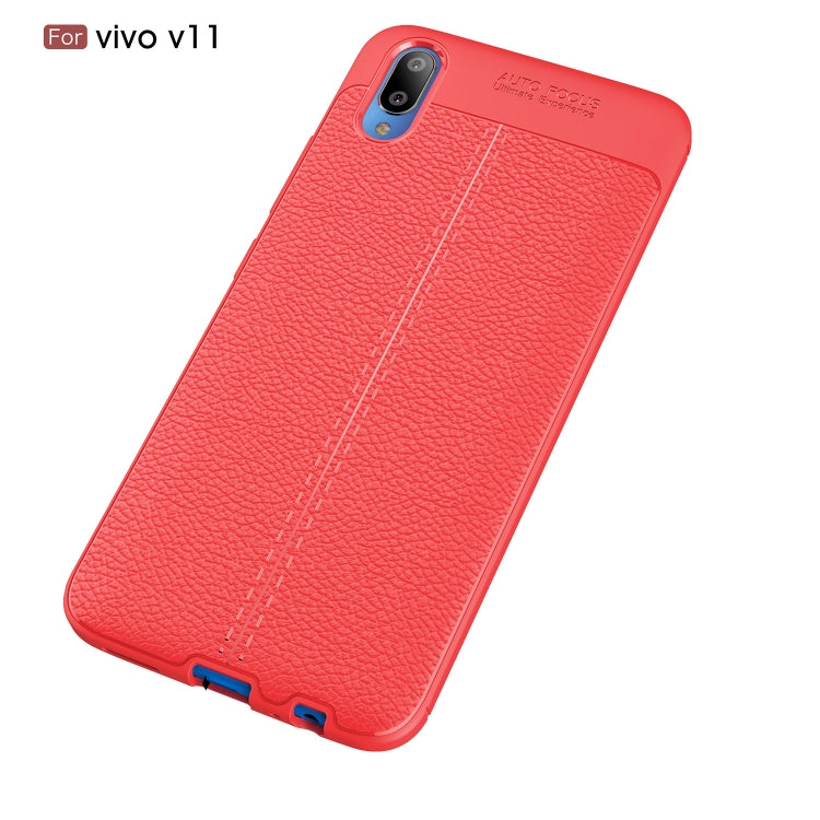 Litchi Texture TPU Shockproof Case for Vivo V11 (V11 Pro)