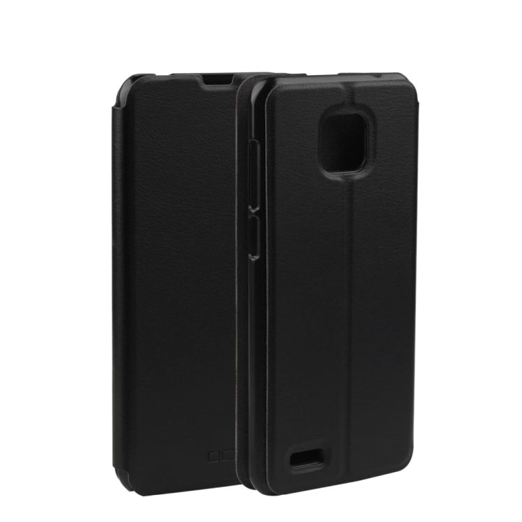 Ulefone Spring Texture Horizontal Flip Leather Case for Ulefone Note 7 with Holder(Black)