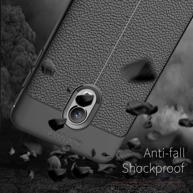 Litchi Texture TPU Protective Case for Meizu M15 & 15 Lite