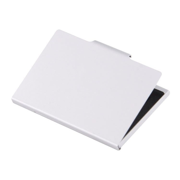 2 in 1 Memory Card Aluminum Alloy Protective Case Box for 2 SD Cards(Silver)