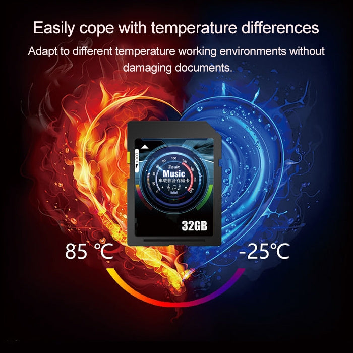 Zsuit 16GB High Speed Class10 Car Audio and Video SD Memory Card