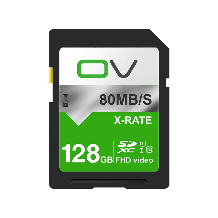 OV 128GB 10/80 W/R High Speed Class10 FHD Video SD Card