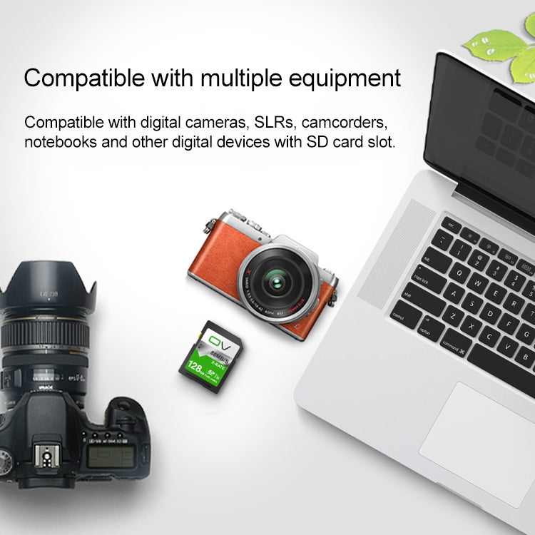 OV 128GB 10/80 W/R High Speed Class10 FHD Video SD Card