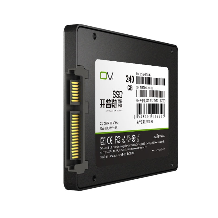 OV Kepler 256GB 370/500 W/R 2.5 Inch Black SATA3.0 Ultra-Slim 7mm Hard Drive Disk Disc Solid State Disk