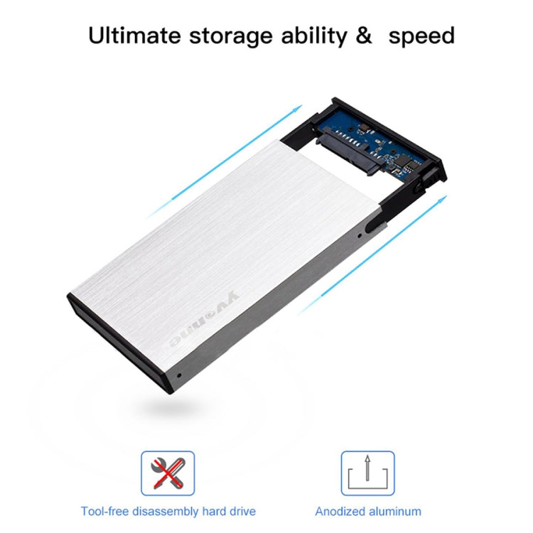 Yvonne HD218 2.5 inch USB 3.0 Mobile Hard Disk Box Mechanical SSD Solid State Enclosure