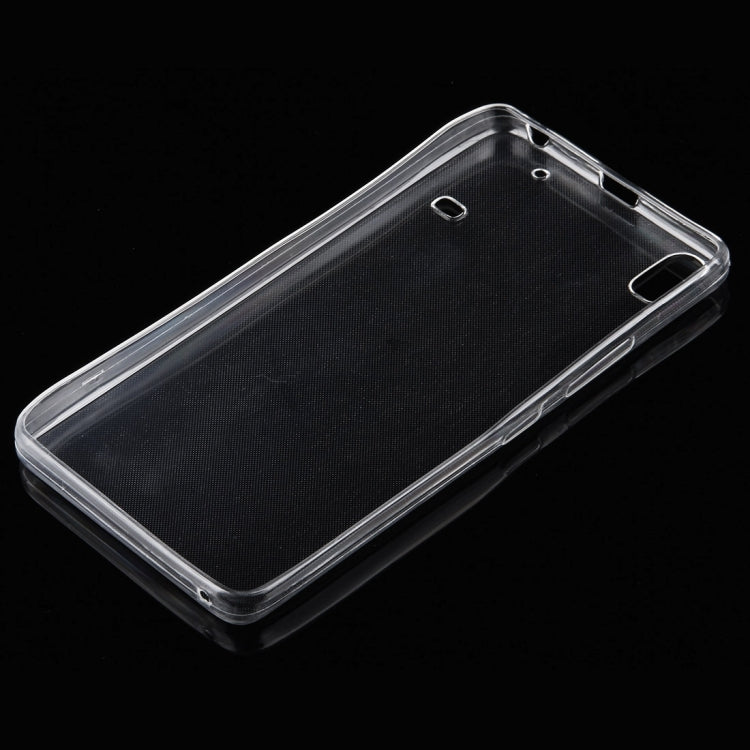 2 in 1 for Lenovo A7600-M (S-MPH-0840) / S8 Transparent Soft TPU Protective Case + Tempered Glass Screen Film