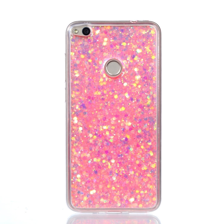 For Huawei P8 Lite (2017) Glitter Powder Soft TPU Protective Case