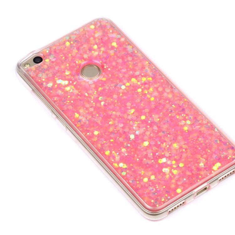 For Huawei P8 Lite (2017) Glitter Powder Soft TPU Protective Case