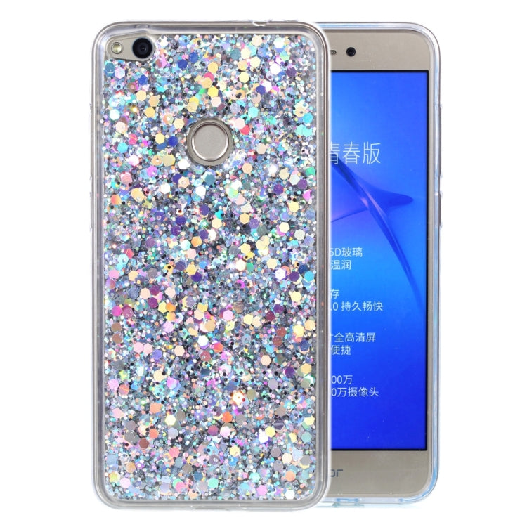 For Huawei P8 Lite (2017) Glitter Powder Soft TPU Protective Case