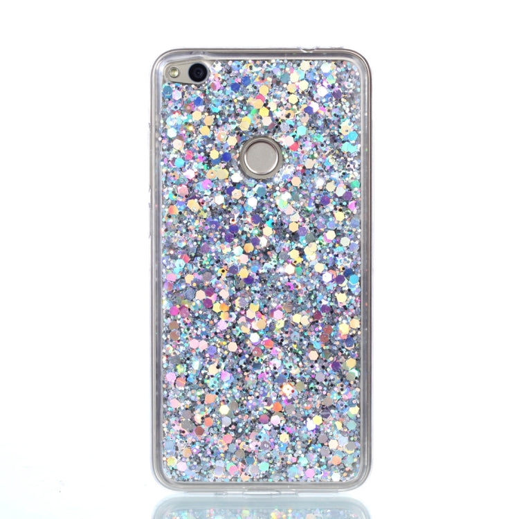 For Huawei P8 Lite (2017) Glitter Powder Soft TPU Protective Case