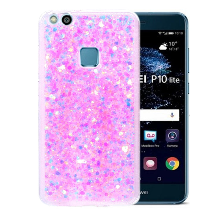 For Huawei P10 Lite Glitter Powder Soft TPU Protective Case