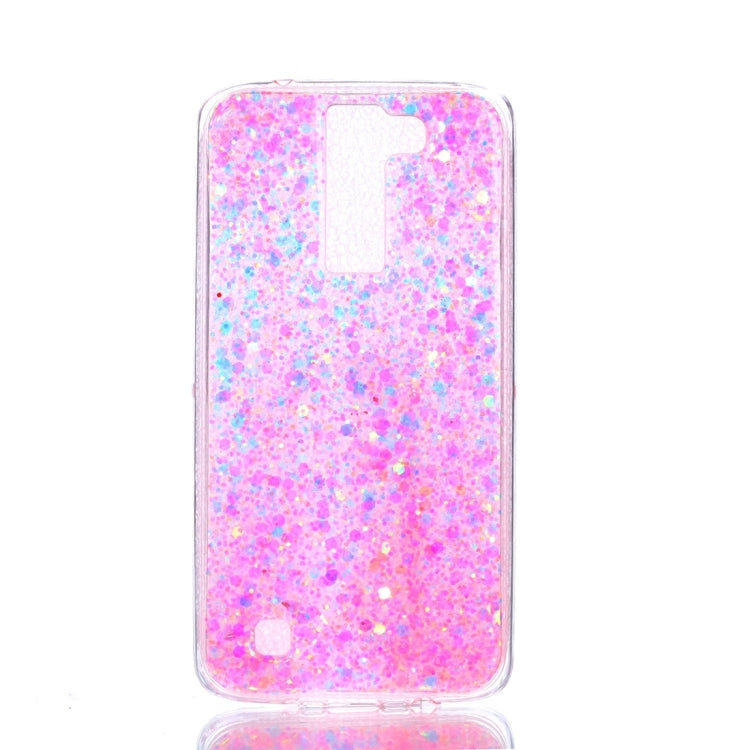 For LG K7 Glitter Powder Soft TPU Protective Case