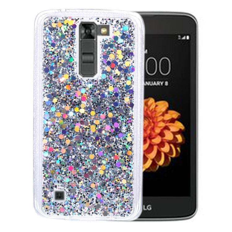 For LG K7 Glitter Powder Soft TPU Protective Case