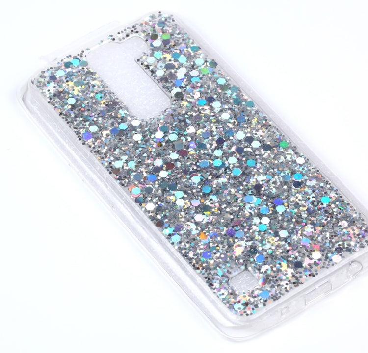For LG K7 Glitter Powder Soft TPU Protective Case
