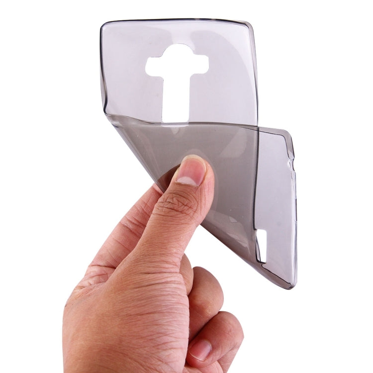 For LG G4 0.75mm Ultra-thin Transparent TPU Protective Case(Grey)