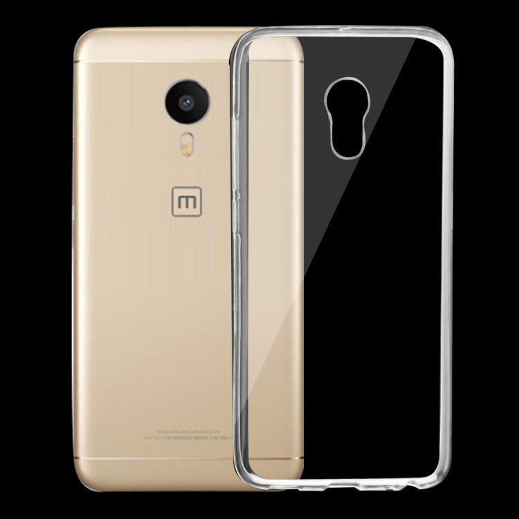 For Meizu PRO 6 0.75mm Ultra-thin Transparent TPU Protective Case(Transparent)