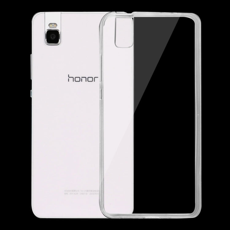 For Huawei Honor 7i / ATH-AL00 0.75mm Ultra-thin Transparent TPU Protective Case(Transparent)