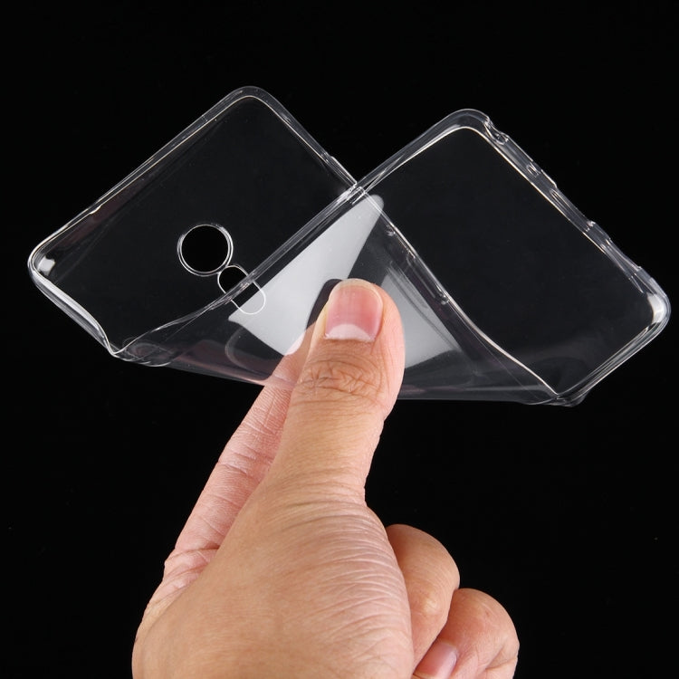 2 in 1 for Lenovo ZUK Z2 Pro (MPH0362) Transparent Soft TPU Protective Case + 0.26mm 9H Surface Hardness Explosion-proof Tempered Glass Screen Film