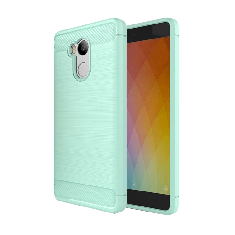 For Xiaomi Redmi 4 Prime / Pro Brushed Texture Carbon Fiber TPU Protective Case