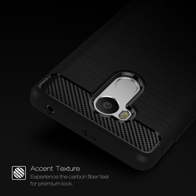 For Xiaomi Redmi 4 Prime / Pro Brushed Texture Carbon Fiber TPU Protective Case