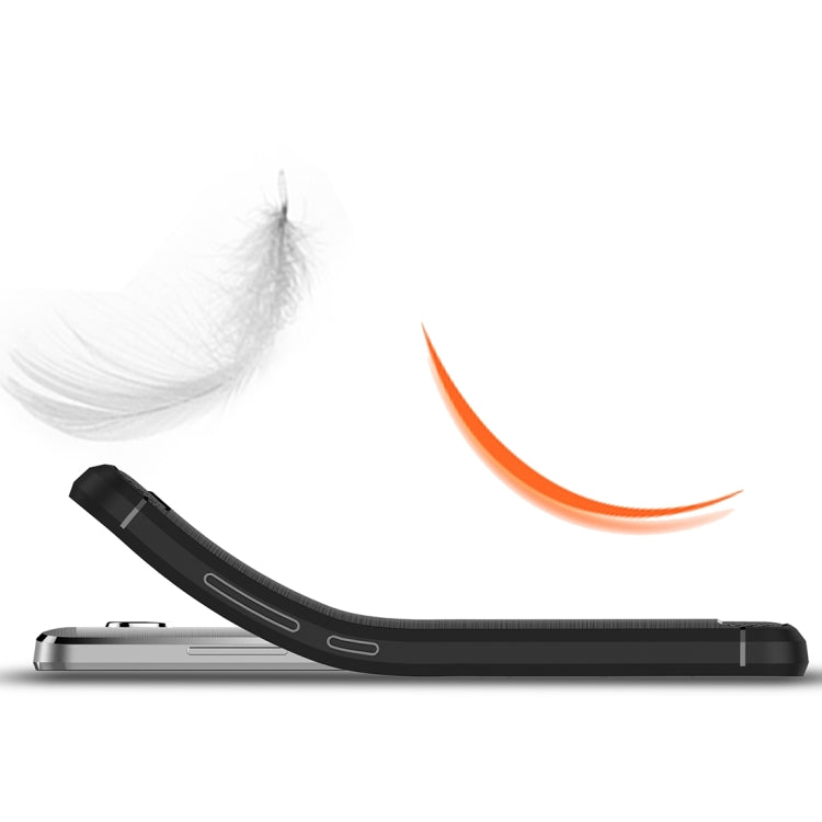 For Huawei Honor 5X Brushed Texture Carbon Fiber TPU Protective Case