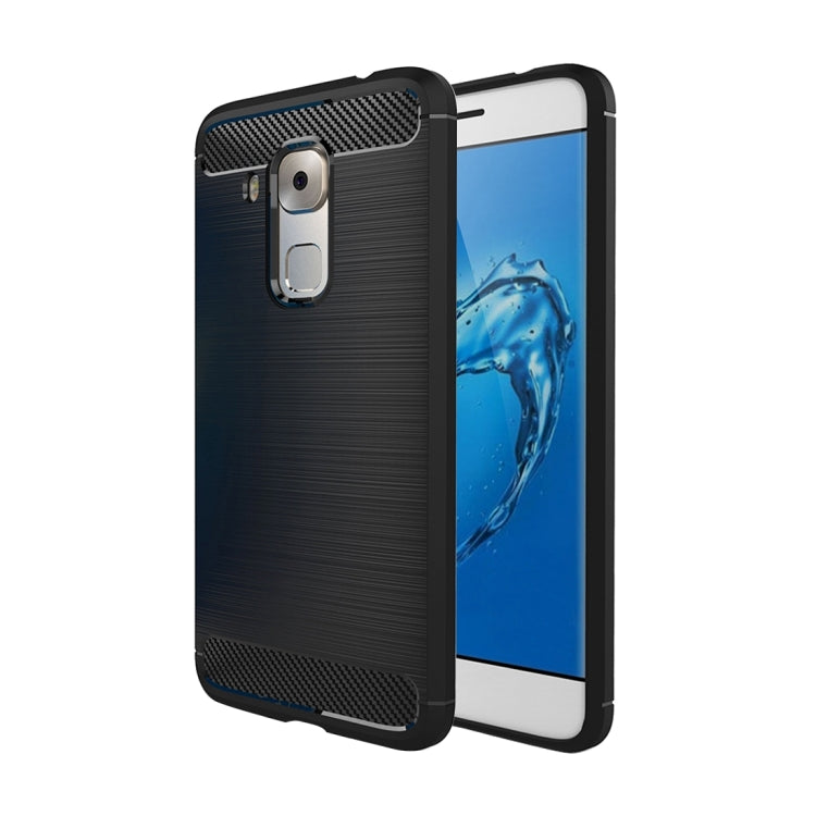 For Huawei Maimang 5 Brushed Texture Carbon Fiber TPU Protective Case