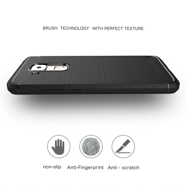 For Huawei Maimang 5 Brushed Texture Carbon Fiber TPU Protective Case