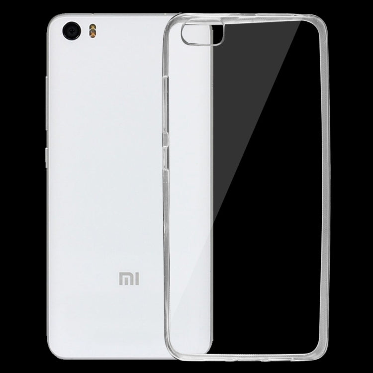 For Xiaomi Mi 5 0.75mm Ultra-thin Transparent TPU Protective Case(Transparent)