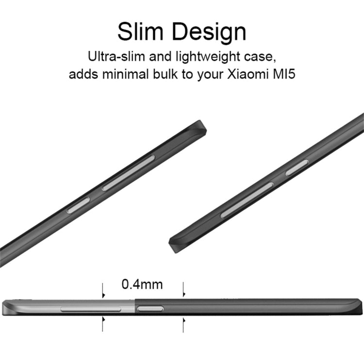 CAFELE Chiffon Series for Xiaomi Mi 5 PP Ultra-slim Matte Protective Back Cover Case