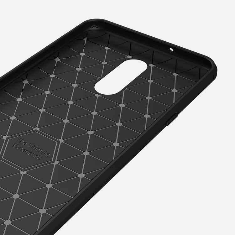 Brushed Texture Carbon Fiber Shockproof TPU Case for LG Q Stylus