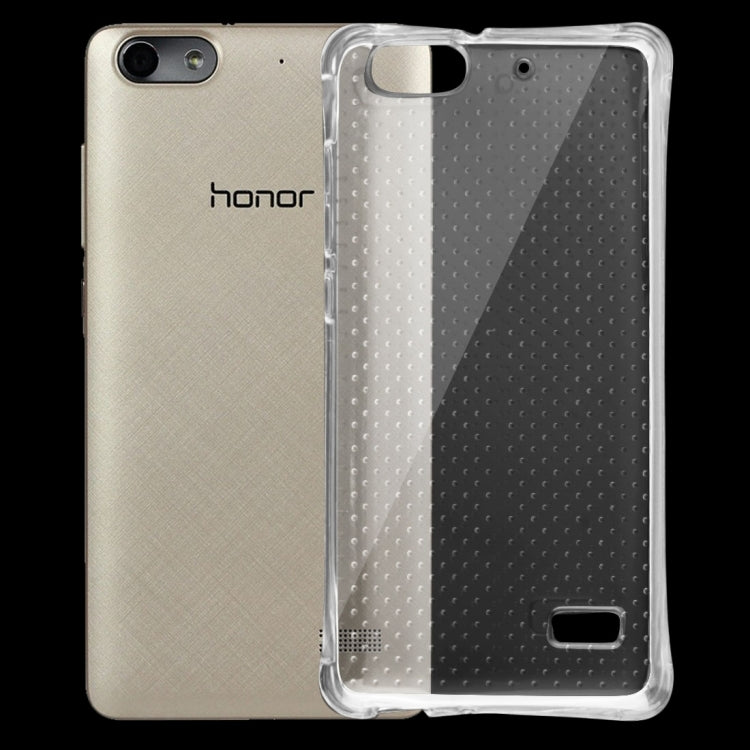 For Huawei Honor 4C Shock-resistant Cushion TPU Protective Case(Transparent)