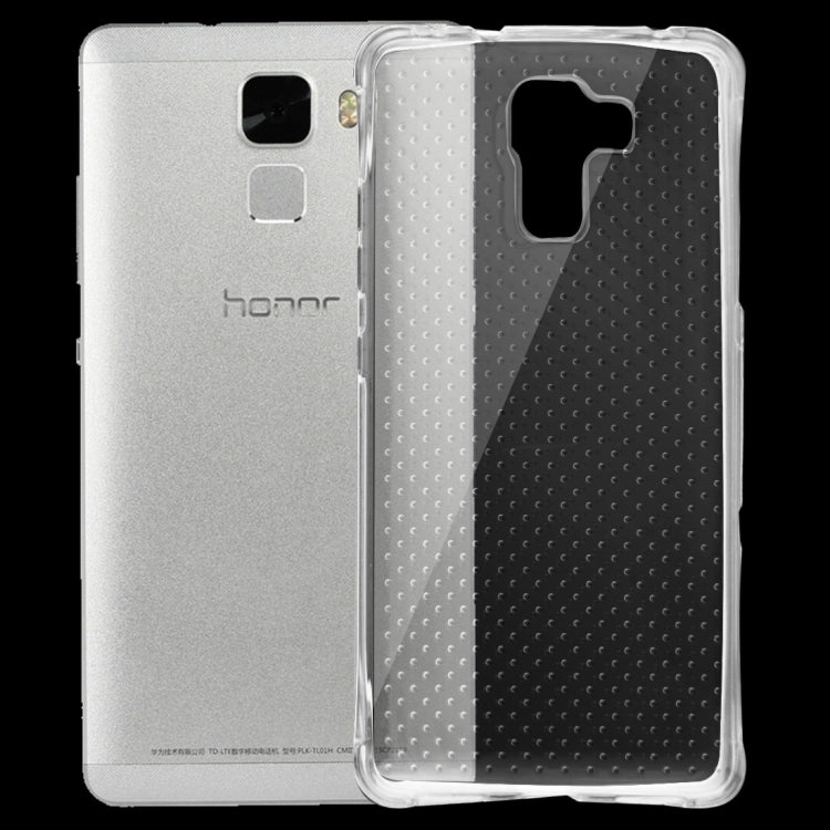 For Huawei Honor 7 Shock-resistant Cushion TPU Protective Case(Transparent)