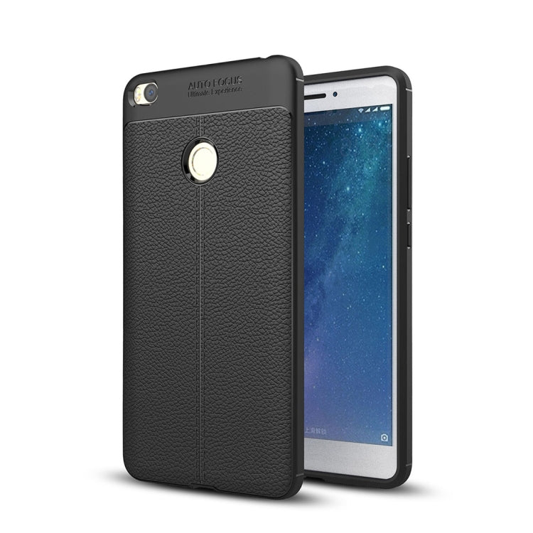 For Xiaomi Max 2 Litchi Texture TPU Protective Case