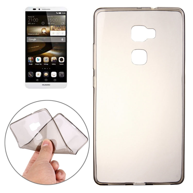 For Huawei Mate 7S 0.75mm Ultra-thin Transparent TPU Protective Case(Grey)