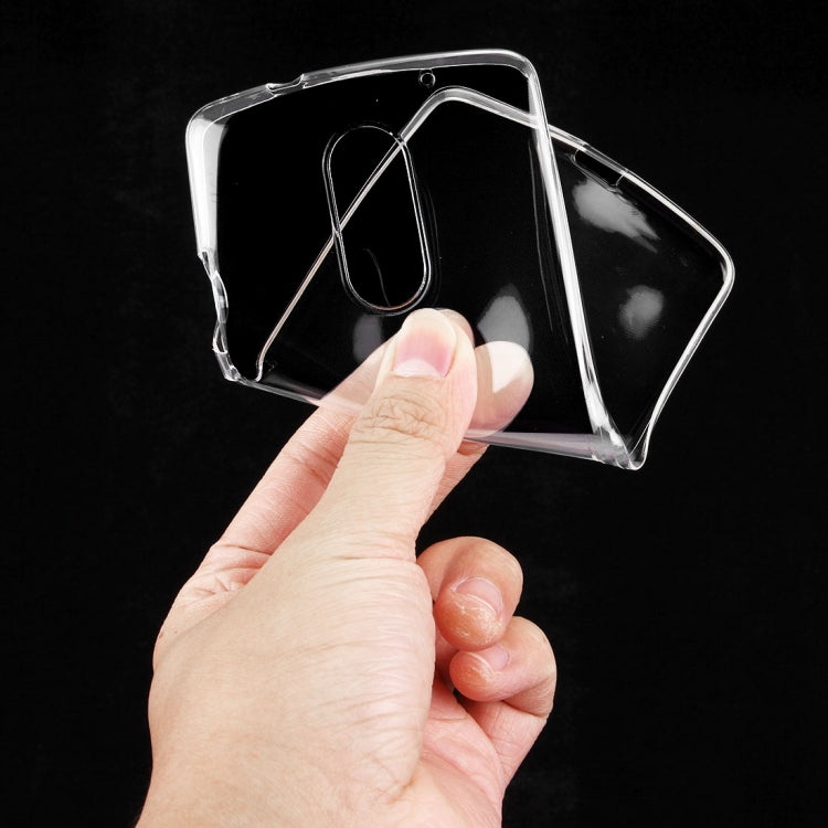 For Lenovo Lemon X3 C50 0.75mm Ultra-thin Transparent TPU Protective Case + Tempered Glass Film Screen Protector