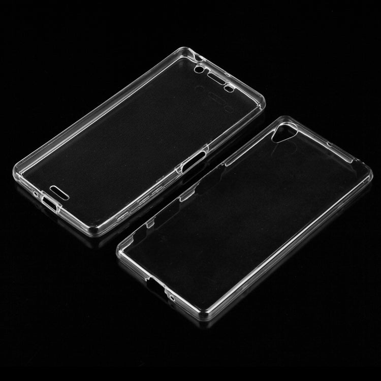 For Sony Xperia X 0.75mm Double-sided Ultra-thin Transparent TPU Protective Case(Transparent)