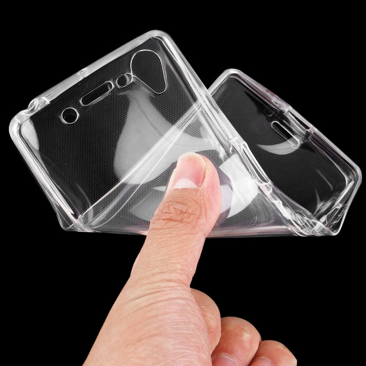 For Sony Xperia X 0.75mm Double-sided Ultra-thin Transparent TPU Protective Case(Transparent)