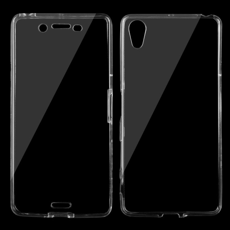 For Sony Xperia X Performance 0.75mm Double-sided Ultra-thin Transparent TPU Protective Case(Transparent)