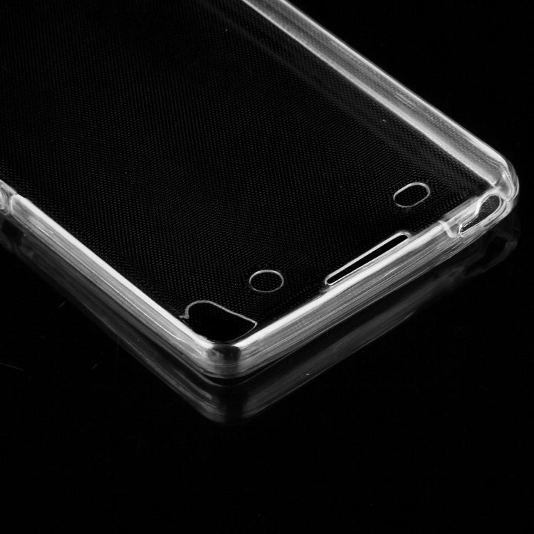 For Sony Xperia XA 0.75mm Double-sided Ultra-thin Transparent TPU Protective Case(Transparent)