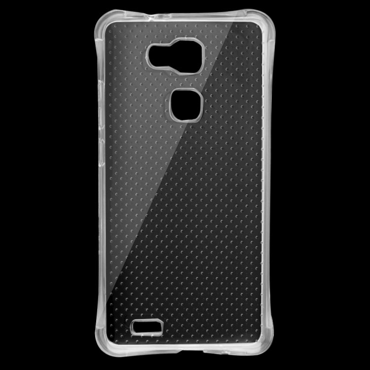 For Huawei Mate 7 Shock-resistant Cushion TPU Protective Case(Transparent)