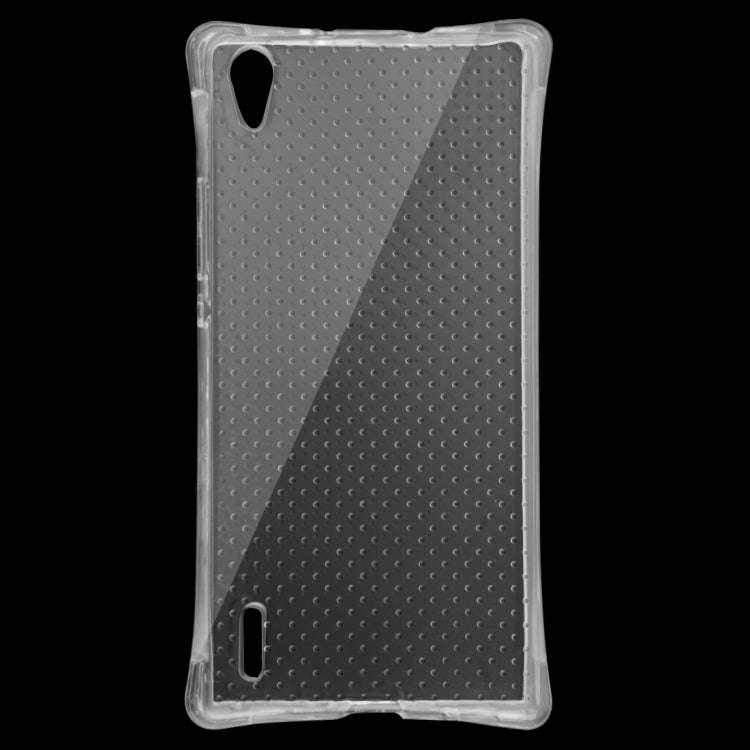 For Huawei Ascend P7 Shock-resistant Cushion TPU Protective Case(Transparent)