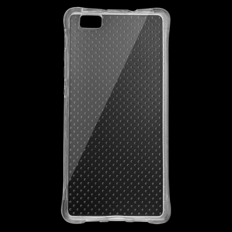 For Huawei P8 Lite Shock-resistant Cushion TPU Protective Case(Transparent)