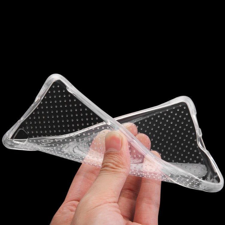 For Huawei P8 Lite Shock-resistant Cushion TPU Protective Case(Transparent)