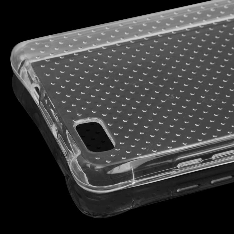 For Huawei P8 Lite Shock-resistant Cushion TPU Protective Case(Transparent)