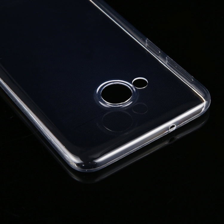 50 PCS for HTC U Play 0.75mm Ultra-thin Transparent TPU Protective Case