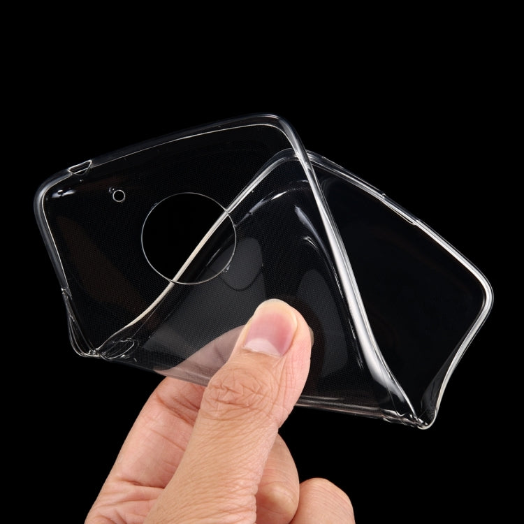 For Motorola Moto G (5th Gen.) 0.75mm Ultra-thin Transparent TPU Protective Case(Transparent)