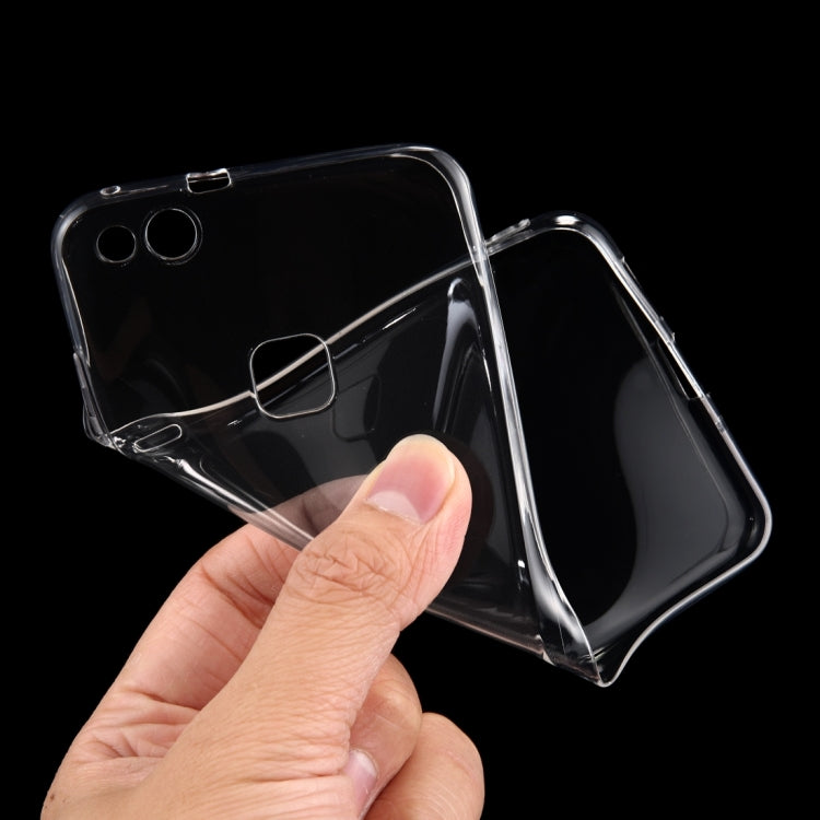 50 PCS for Huawei P10 Lite 0.75mm Ultra-thin Transparent TPU Protective Case