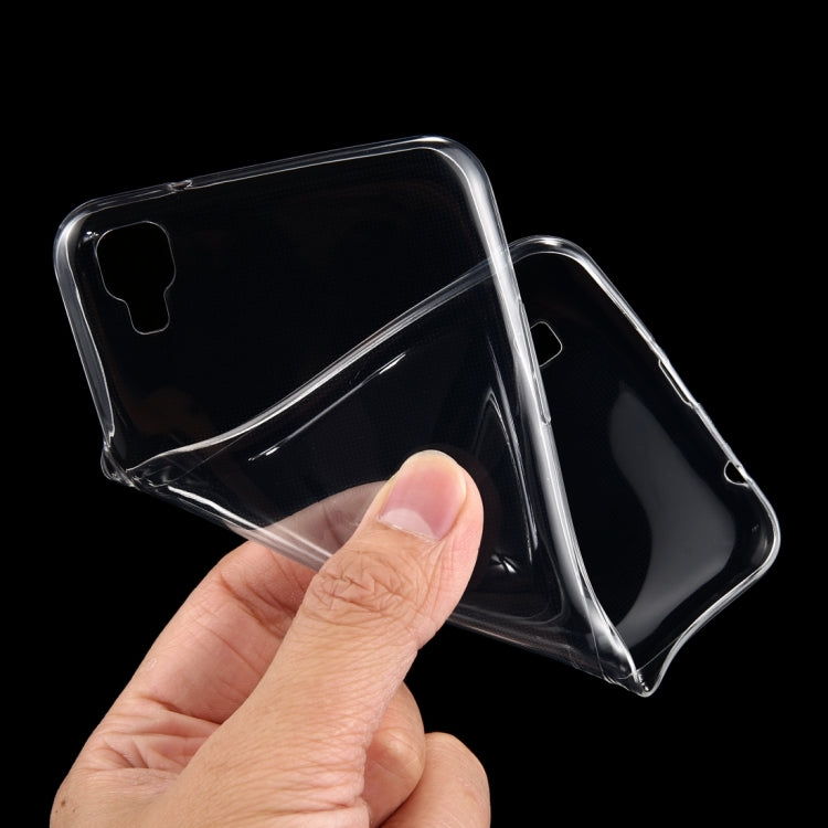 50 PCS for LG X Power 0.75mm Ultra-thin Transparent TPU Protective Case