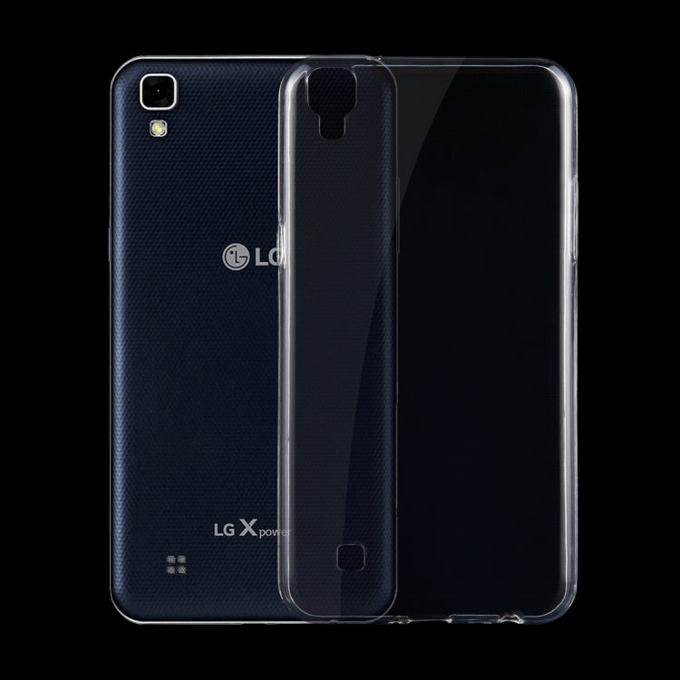 For LG X Power 0.75mm Ultra-thin Transparent TPU Protective Case(Transparent)